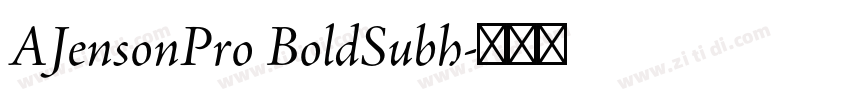 AJensonPro BoldSubh字体转换